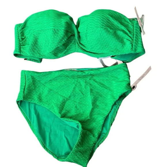Victoria's Secret Swim Mix & Match Twist Push-Up Bandeau Top Size 36D - Picture 1 of 6